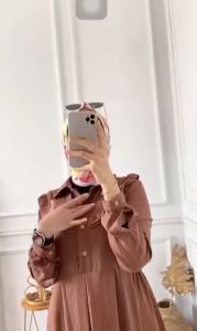 GAMIS MOLA BAHAN CRINKLE AIRFLOW WANITA DEWASA TERBARU KEKINIAN / GAMIS DRESS MUSLIM TERBARU 2023