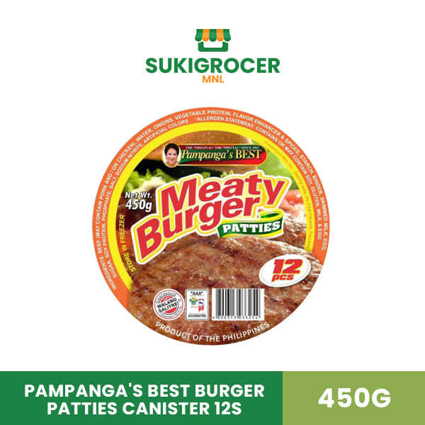 Pampanga's Best Burger Patties Canister 12s 450G Lazada PH
