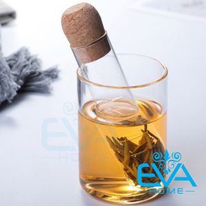 Dụng Cụ Lọc Trà / Ống Lọc Trà Thuỷ Tinh Chịu Nhiệt Có Nắp Đậy Tiện Lợi Và Sang Trọng