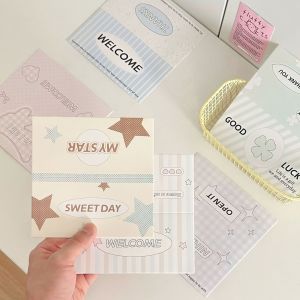 Large Size Folded Card Head Star Chaser Gifts out of Card Packaging Material 13cm Pink Girl Heart Festive Gift Supplies