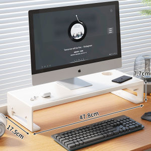 evesigar | Monitor Riser Shelf Keyboard Tray Elevating Stand Desk Organizer