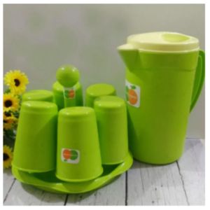 Stand Gelas Set Teko / Teko Set Plastik 8 in 1