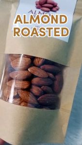ALMOND ROASTED / KACANG ALMOND PANGGANG uk. Pouch 100% ALAMI SUPERFOOD KUALITAS PREMIUM