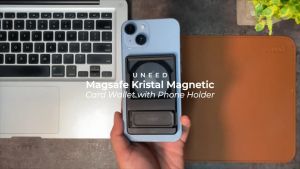 Uneed Magsafe Kristal Magnetic Card Wallet with Phone Holder - UPH915