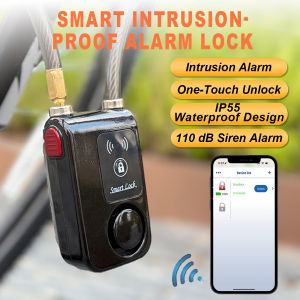 Bluetooth Smart Bike Lock Waterproof Anti Theft Password Lock Stainless Steel Chain Security Alarm for Bicycle Cycling