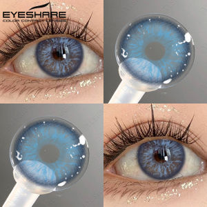 EyeShare | EYESHARE 1 Pair Colored Contact Lenses Black Eye Lenses Brown Natural Pupils Soft Comfort Eyes Pupils for Daily&Party Makeup