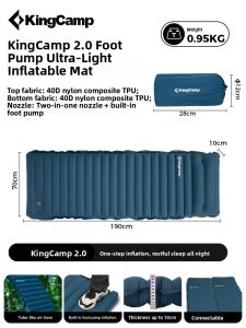 Kingcamp | Ultra-light Inflatable Pad Portable Camping Sleeping Pad