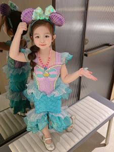 Sequined Fish-Tail Princess Dress for Performance