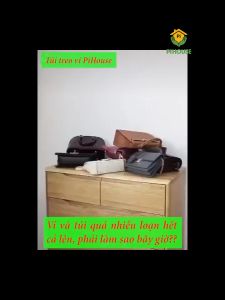 Túi Treo Giỏ XáchTreo Ví- Giỏ Treo Đựng Đồ Dùng Túi Xách Chống Bụi Bóp Ví 6 Ngăn Tiện Lợi