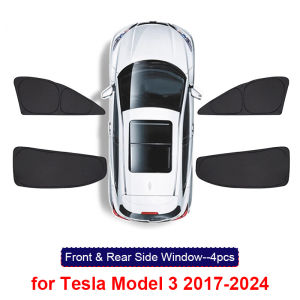 For Tesla Model 3 Highland 2024 Glass Roof Sun Shade with Silver Layer Front Window Sunshade Cover Sunroof UV Protection Shading