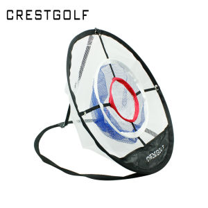 CRESTGOLF 3 Layer Golf Netting Practice Net for Outdoor Indoor Garden Golf Chipping Golf Cage Mat Easy to Carry and Foldable