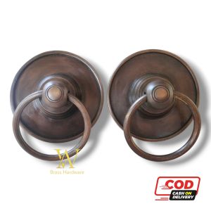 Handle Pintu Rumah Kuningan Motif Gby 070 Antik 2 Pcs