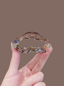 Red Dashed Heart Shaped Metal Hair Clip Korean Style Side Ponytail Holder Duckbill Hair Clip Girls Hair Accessories