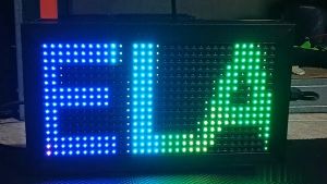 Running Text P10 1 Panel Ukuran 21x37 cm Outdoor