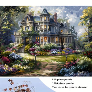 500/1000pcs for Adults Jigsaw Puzzle - Challenging Large-Scale Brain Teaser with Complex Pictures Stress Family Game Night