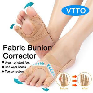 VTTO 2PCS Fabric Bunion Corrector Breathable Adjustable Hallux Valgus Sleeve Spacer Separator Toe Corrector Sports Bunion Socks Running