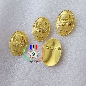 Pin Korpri Asn Oval Tumpuk Motif Batik