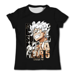 Bandai | One Piece Straw Hat Logo Print Mens T-shirt Womens Clothing Japanese Anime Cotton Tops Casual Short Sleeve T Shirt Streetwear