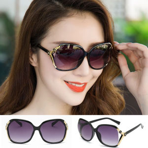 4 สี แว่นกันแดดแฟชั่นสำหรับผู้หญิง ชาภูเขาแว่นกันแดดโพลาไรซ์ แว่นตาโอเวอร์ไซส์ แว่นตาดำ แว่นกันแดด แว่นกันแดดผู้หญิง