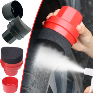 Mạnh mẽ làm sạch bàn chải lốp cong ARC mật độ cao Lốp Xe Hơi bọt sáp bao phủ trục bánh xe Khoảng cách bàn chải bộ phận cầm tay cọ bọt biển Phụ Kiện Xe Hơi