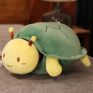 JIFANPAUL | Funny Turtle Shape Plush Toy Pillow with Wearable Shell
