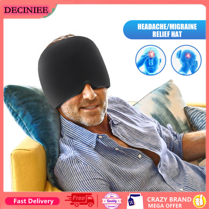 Migraine Relief Cap Gel Hot Cold Therapy Headache Ice Cap For Relieve
