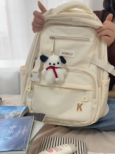 SEA YADOU  กระเป๋านักเรียนความจุขนาดใหญ่กระเป๋าเป้สะพายหลังสไตล์นักเรียนมัธยมปลายสไตล์โมริสไตล์นักเรียนมัธยมต้น