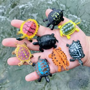 Artificial Mini Super Small Sea Turtle Turtle 8 Eight Set Kindergarten Childrens Toys Static Marine Animal Model