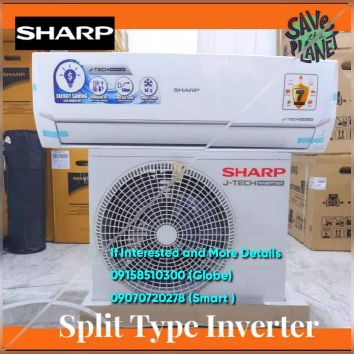 Sharp 2 0hp J Tech Inverter Split Type Aircon Lazada Ph