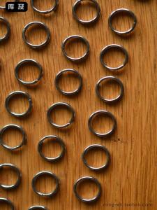 TC4 Titanium Alloy Key Ring Non-Rust High Elastic EDC Key Chain Car Key Accessories Pure Titanium Circle High-End