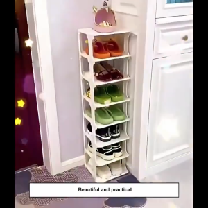HETEE Shoe Rack Simple Storage Rack For Dormitory Bedroom Space Saving Shoe Storage Plastic Shoes