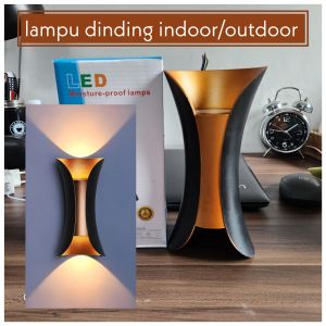 lampu dinding modern gold LED 10 Watt 2 arah