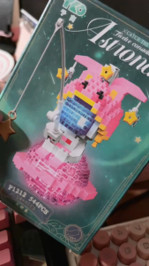 Twelve Constellations Astronaut Set Mini Bricks toy With LED Light as Valentines Day Birthday Gift