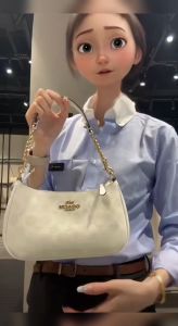 COACH TERI series womens armpit bags chain armpit shoulder bags moon bags crossbody bags