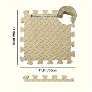EVA Interlocking Foam Play Mat Anti Slip Waterproof Floor Pad Baby Play Patchwork Floor Suitable for Use Living Room 1/15 Piece