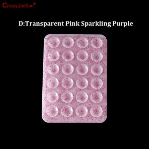 ChengHaoRan 1PC 24 Thick Silicone 80 * 55 * 2mm Glitter Suction Cup  Mobile Phone Power Bank Suction Cup  Equipped