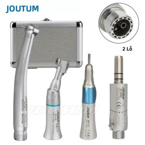 Bộ Dụng Cụ Mài Răng Tốc Độ Cao & Thấp Màu Hồng Khớp Nối Thẳng Phun Nước Đơn Tuabin Khí 4 Lỗ 2 Lỗ Dùng Cho Phòng Nha