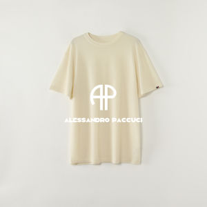 Casually Loose Short Sleeve Round Neck Sweater wool+cashmere
