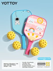 YOTTOY | Kids Fiberglass Pickleball Paddle Set