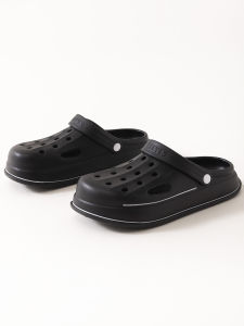 Mens Large Size Slip-On Sandals Summer Fat Foot Wide Anti-Slip Outdoor Driving Lazy Shoes Hollow out Casual Breathable EVA