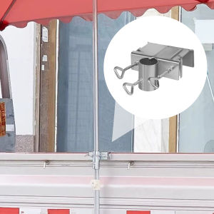 Heavy Umbrella Tricycle Fixing Bracket Umbrella Stand Metal Clamp Balcony Umbrella Adjustable Holder