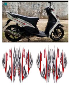 Stiker Striping Lis Les Body Motor Yamaha Mio Sporty 2006 Standar Full Set