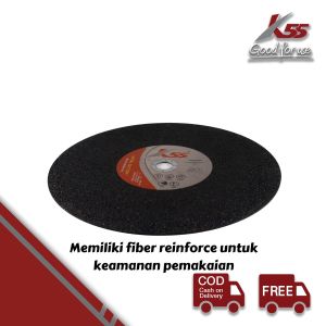 K55 Batu Grinda Potong Besi 14 inch & 16 inch Mata Gerinda Potong Baja Stainlis Stainless Steel Cutting Metal Cut-Off 355x3x25.5mm 405x3x25.4mm 3pcs/paket