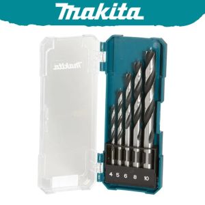 Makita | Makita D-72861 Metal/Wood Drill Bit Set 5PCS 4/5/6/8/10MM HSS-Tin Twist Drill Various Size Multifunctional Tool Accessories