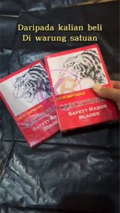 ( PAKET ECERAN ) Pisau Silet Pisau Cukur TIGER Tajam Kuat dan Tahan Lama / Silet Tiger / Keaslian 100% / Keep Blessing