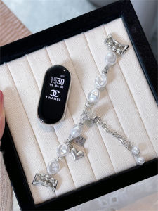 New Pearl Strap for XiaoMi 9 Watch Band Womens Stylish Design Compatible with Xiaomi 10 9Pro 8 And Related Models Intelligent Wristband Accesories