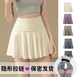 High Waist Short Skirt for Badminton And Yoga Womens Sporty Pleated Skirt Breathable Quick Dry Running Outdoor Pants