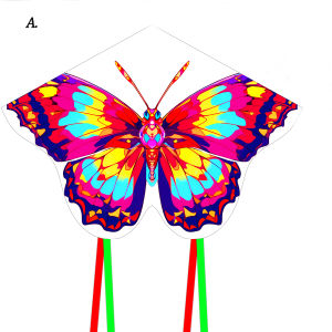New Arrive Outdoor Fun Sports  Beautiful butterfly Kite With Handle And String Good Flying For Kids