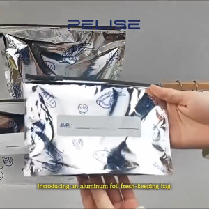 Pelise 10PCS Zipper Bag For Food Storage Bag Aluminum Foil Fresh Keeping Bag Home Reusable Food Zip Lock