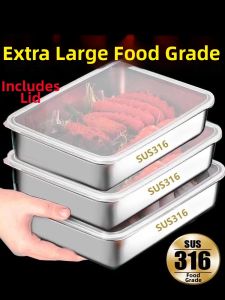 Food Grade Stainless Steel Food Storage Box